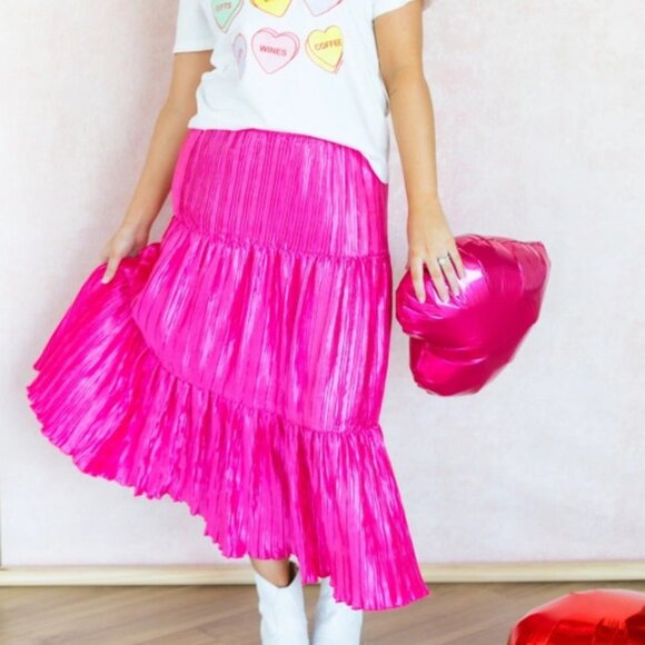 Grace+Emma Pleated Versi Dress, Pink - S/M - 4 WAY SKIRT - Picture 4 of 4